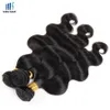 3 Bundles Brésiliens Corps Vague Cheveux Armure Couleur Naturelle Noir Vierge Indien Malaisien Péruvien Cambodgien Chinois Trame de Cheveux Humains4537569