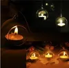 100PCS / box Velinha suporte de vidro de ar Terrariums plantas, Hanging Glass Orb Candle Holder para o casamento Candlestick / Decor Jardim / Home Decor