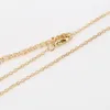 Zirkonhängen Halsband med kort Fyra Clawed Zircon Halsband för kvinnor Tjejer Mode Smycken