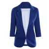 Women's Suits & Blazers 2021 Autumn Fashion Women 7 Colors Slim Fit Blazer Jackets Notched Three Quarter Sleeve Coat1