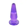 Mini Finger Portable Female Male JELLY Anal Butt Plug Sex Toy Prostate Massager #R91