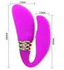 꽤 사랑 방수 충전식 12 스피드 실리콘 더블 바이브레이터 바이브 Clitoral 자극기 섹스 토이 여성을위한, DHL에 의해 섹스 제품