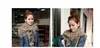 Hot Sale Kvinnor Vinter Varm Stickad Skiktad Fringe Tassel Neck Cirkel Sjal Snood Scarf Cowl Girl Solid Lång Soft Infinity Scarves Wraps W00