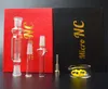 Mini Micro NC Kit com 10 milímetros Titanium Dica invertido prego Ash Catcher Dab palha plataformas petrolíferas Mini vidro de tubo de vidro Bongs