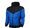 Automne mince coupe-vent hommes femmes veste de haute qualité tissu imperméable hommes vêtements de sport mode sweat à capuche avec fermeture éclair