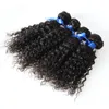 100% Kinky Curly Virgin Hair Brazilian Hair Weave Bundlar Naturligt svart Kinky Curly Virgin Hair, No Shedding, Tangle Gratis