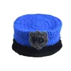 生まれたばかりの写真プロップ警察の衣装かぎ針編みウールの帽子セット赤ちゃんPOニットキャップ衣装写真小道具