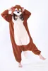 Chipmunk kvinnor och män djur kigurumi polar fleece kostym för halloween karneval nyår fest välkommen droppe frakt