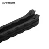 Jawoder Watchband 28mm السيليكون الأسود من طابقين السوط الشريط الفولاذ المقاوم للصدأ
