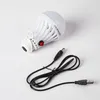 Bombillas LED de 7 W/12 W, iluminación de emergencia para exteriores, carga USB, carga de energía móvil, bombilla para tienda de campaña con interruptor