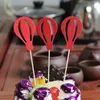 cake toppers glitter fire balloon paper cards banner for Cupcake Wrapper Baking Cup birthday tea party wedding decoration baby shower