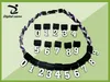 2017 DHL Partihandel Tornado Baseball Sport Softball Number Hängande Lockets 1,2,3,4,5,6,7,8,9,0