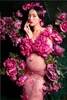 جميلة الأمومة اللباس الرباط زهرة الجنية الأمومة اللباس التصوير الدعائم النساء الحوامل فساتين لالتقاط الصور