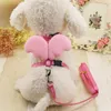Size 1.5 cm and 1.0cm small size pet angel breast wing traction with pet supplies Dog Collars Leashes