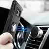 Armor TPU+PC + Metal ring bracket case cover Car Magnet Suction Sheath FOR IPHONE X 6S PLUS 7 7 8 PLUS Galaxy s8 s8 plus s7 s7 edge 50pcs