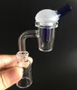 DHL Quartz Nail with Carb Cap 2IN1 Quartz Banger Nail 10mm/14mm/18mm female male bowl joint real 100% quartz