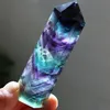 vendita calda all'ingrosso Nuovo punto di cristallo naturale Punti di fluorite quarzo reiki punto di guarigione cristallo Cura pietra chakra