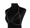 Trendy Womens Bralette Chain Rhinestone Harness Crossover Body Jewelry Bra Top Body Chain Crystal Chain Bra