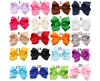 Hair Bows Hairpins Korean 3 INCH Grosgrain Ribbon Hairbows Baby Girl Accessories With Clip Boutique Ties HD3201