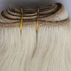 613 cabelo loiro tecer reto VIP Beleza cabelo 100g cabelo humano crochet maiúsculas 1 pcs 613 cor loira pacotes