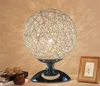 Moderne Art déco LED forme ronde coton abat-jour coloré lampes de Table pour la maison el chambre Decor300H