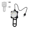 Lighting Rechargeable Headlight Taillight Combinations,Includes Front and Rear Bicycle Light Set, Bike Lights,2 USB Cables,4 Modes, 350lm,Water