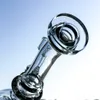 Tubos de água dobrados Pescoço Faberge Ovo Forma Bongs Hookahs Percycler Percycler Vidro Bongo com Cerâmica Nail Cap Óleo Dab Rigs MFE014