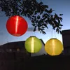 Maison vacances jardin décoration 10quot LED à alimentation solaire lumière chinoise en nylon tissu lanterne lampe éclairage pour jardin extérieur 2291021