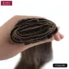 Zzhair 15 "7st set 70g clips in / på 100% brasiliansk remy mänsklig hårförlängning fullt huvud naturligt rakt