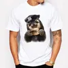 Yeni Gelenler Komik Sloth Eat Hamburger Tasarım Erkek T Gömlek Boy Serin Hipster Baskılı Yaz Tshirt Tops