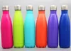 2017 Nueva botella de agua de alta luminosidad con vacío de doble pared con forma de cola 17 oz 500 ml Botella creativa con aislamiento de vacío sin DHL
