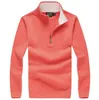 Hot Populaire Golf Pony mannen trui US Borduren Paard Casual rits Trui Op maat gemaakte Winter Mannelijke Jumpers M ~ 2XL