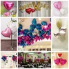 16inch Gold beschriften A-Z Aluminium Foil Balloon Air Helium-Ballone Geburtstags-Party Hochzeit Dekoration Feier Supplies