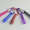 Melhor Mini portátil LED Lanterna Keychain Tocha de liga de alumínio com carabiner chaveiros LED mini lanterna mini-luz frete grátis