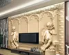 HD 3D stereo Cupid embossed European background wall mural 3d wallpaper 3d wall papers for tv backdrop