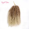hot sell Malibob crochet hair 8inch Kinky Curly marley braid kanekalon Synthetic Hair Extension marlybob Bug 3pcs/Lot Crochet braids Hair