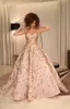 Luxury Crystal Golden-Sequins Evening Dresses Beaded Applique Sweetheart Zipper Formal Evening Gowns Stunning A-Line Sparkly Celebrity Dress