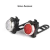 Lighting Rechargeable Headlight Taillight Combinations,Includes Front and Rear Bicycle Light Set, Bike Lights,2 USB Cables,4 Modes, 350lm,Water