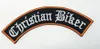 Quality Christian Biker Rocker Bar Club Motorcycle Biker Uniform Embroidered Iron On Sew On Badge Applique Patch 321Y
