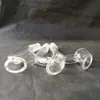 Banger de 2 mm de espessura Domless Glass Unhel 14mm/18mm fêmea masculina 100% de vidro real para cachimbos de água para bongos