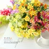 Wholesale-7 branch/Bouquet 28 heads cute silk daisy artificial decorative flower wedding flower bouquet home room table decoration