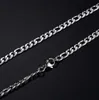 Factory direct sale 50pcs Lot wholesale stainless steel silver Tone thin 4mm NK Cfigaro urb Link chain Fashion necklace 18 inch-32 inch