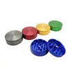 Compact 50MM Aluminum Herb Grinder - 2-Part Mini Crusher for Smoking Pleasure