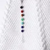 Hot 7 Chakra Stones Point Chakra Ciondolo ciondolo ciondolo Ankh Yoga gioielli pietre semipreziose moda girocolli collane per le donne