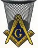 Remendo de logotipo maçônico bordado roupas de ferro mason lodge emblema mason g quadrado bússola remendo costurar em qualquer vestuário304o