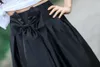 Fashion High Low Skirts With Bow Black Real Image Party Skirts A-Line Ruffle Custom Made Beautiful Skirts For Young Girls 2017 New Arrival