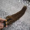 # 8 밝은 갈색 각질 팁 머리카락 확장 100g / strands prebonded 인간의 머리카락 확장 100s 이중 그려진 팁 머리카락 확장