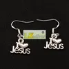 i Love Jesus Heart Dangle Chandelier Earrings 925 Silver Fish Ear Hook 30pairs/lot E385 15.7x30mm