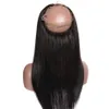 8A Grade 360 ​​Full Lace Frontal Closure med 2 buntar Brasilianska Straight Virgin Human Hair Weaves Peruanska Indiska Malaysiska Kambodjanska Hår