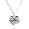 Goed A ++ Hart Diamond Family Leden Moeder en dochter familie ketting WFN001 (met ketting) Mix Bestel 20 stuks veel